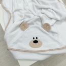 Prosop bebe copii cu gluga din bumbac, Ursulet (2)